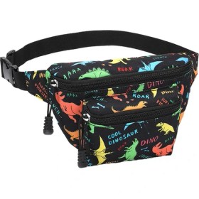 Resim Fashion Schoolbags Karikatür Desenli Çocuk Bel Çantası Ayarlanabilir Askılı Oxford Kumaş Çocuk Göğüs ÇANTASI-N0307S (Yurt Dışından) 