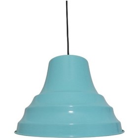 Resim Riolight Retro Turkuaz Içi Turkuaz Tekli Metal Sarkıt Çap:27Cm 