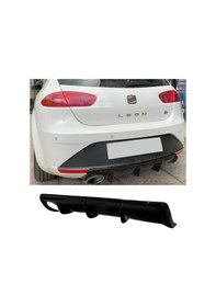 Resim Seat Leon Mk2.5 Difüzör Difizör Plastik Parlak Siyah 2009 2010 2011 2012 Arka-bodykit-ek-karlık 