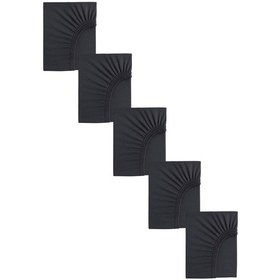 Resim 5 Adet 65 X 95 + 10 Cm Anne Yanı Lastikli Penye Kumaş Bebek Çarşafı 
