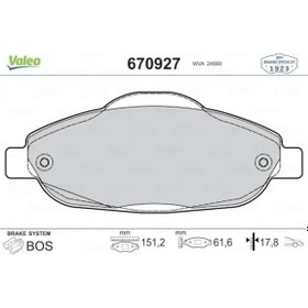 Resim Peugeot 308 On Fren Balatasi 1.6 2008-2014 Valeo 670927 