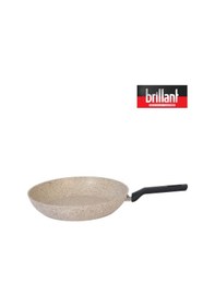 Resim Granit 28 Cm Tava Yanmaz Yapışmaz Tava Krem Krem 