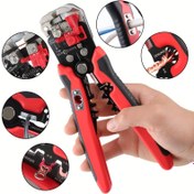 Resim 5'li Otomatik Tel Çıkarıcı Prenseler - YES-1R, Yüksek Karbon Çelik, Kaymaz Tutuş, Kırmızı ve Siyah, 0,25-10mm², Crimping, Kesme, Bölme, Birleştirme Tel Aracı, Tel Yönetimi | Parlatmalı Yüzey | Ergonomik Tasarım, Tel Çıkarıcı 