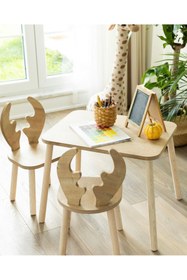 Resim SEAPOL By Sven Model 1 Adet Çocuk Masası Ve 1 Adet Sandalyeden Oluşan Takım 