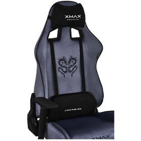 Resim Rio Plus Balerion Terletmez Kadife Kumaş Antrasit Gaming Oyuncu Koltuğu -4 Gri 