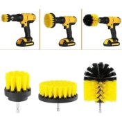 Resim Matkap Ucuna Takılan 3'lü Fırça Temizlik Seti 