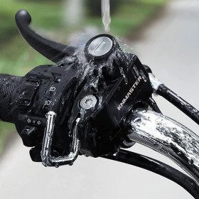 Resim Knmaster HL100 Siyah Motosiklet Kask Kilidi Alüminyum Malzeme ile Su Geçirmez ve Dayanıklı 