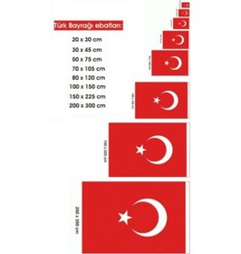 Resim Türk Bayrağı 70X105CM Ebatında Kumaş Türk Bayrağı Al Bayrak 70 1 