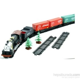 Resim Vardem Konteynır Taşıyan Işıklı Tren 