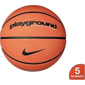 Resim Nike Everyday Playground 8p Deflated Basketbol Topu N.100.4498.814-5 Turuncu N.100.4498.814-5 