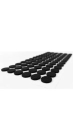 Resim Furndiy Kendinden Yapışkanlı Yuvarlak Keçe 15 mm Siyah 78 Parça 