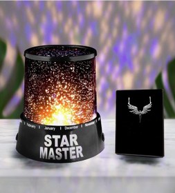 Resim Yıldız Yansımalı Star Master Gece Lambası & Mikail Meleği Kolye H Çok Renkli 