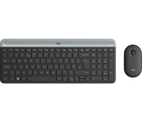 Resim Logitech MK470 Kablosuz Klavye Mouse Seti Graphite 