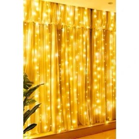 Resim Peri Perde LED Uzaktan Kumandalı 3x3 Metre 