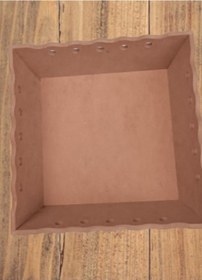 Resim Hobi Dekoratif Model Ekmek Sepeti Dalgalı Kenar Oymalı HAM MDF Ahşap EL Yapımı ham 