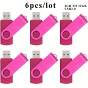 Resim 10 adet 4GB 8GB 16GB 32GB USB Flash Sürücüler | USB 2.0 Parmak Sürücüsü, Atlanabilir Sıkıştırma Sürücüsü, Veri Depolama ve Aktarımı için USB Bellek Çubuğu - İş Hediyesi, Doğum Günü Hediyesi 