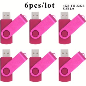 Resim 10 adet 4GB 8GB 16GB 32GB USB Flash Sürücüler | USB 2.0 Parmak Sürücüsü, Atlanabilir Sıkıştırma Sürücüsü, Veri Depolama ve Aktarımı için USB Bellek Çubuğu - İş Hediyesi, Doğum Günü Hediyesi 