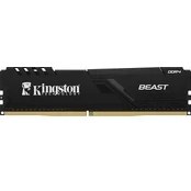 Resim KINGSTON 32GB 3200MT/s DDR4 CL16 DIMM (Kit of 2) Beast Black Turkey KF432C16BBK2/32TR - RAM 