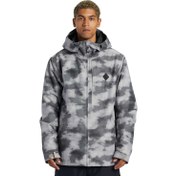 Resim Dc Basis Print Erkek Gri Snowboard Ceketi 
