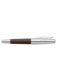 Resim Faber Castell Faber-castell E-motion Krom / Ahşap Dolma Kalem Koyu Kahverengi 148210 Ahşap 