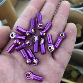 Resim AXIAL SCX10 D90 D110 Tamiya 1/10 RC Crawler Arabalar için 5 adet M3 Alüminyum Alaşım Bağlantı Çubuğu Ucu Bilyeli Mafsal, Metal Direksiyon Yükseltme Parçaları, RC Araba Aksesuarları 