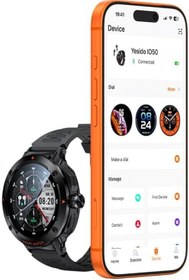 Resim Yesido Akıllı Saat NFC Entegre Bluetooth Kulaklık TWS iO50 Silikon Kordonlu Akıllı Saat watch 