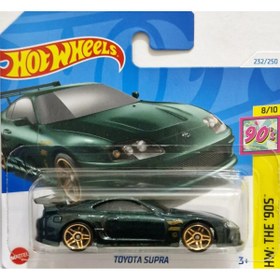 Resim HOT WHEELS 2024 Tekli Araba Toyota Supra Yeşil Altın Renk Jant 