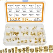 Resim Monyee Gb809 Standart 4.8 Güçlü Çapraz Çizgili Bakır Somun, 110/145/300 Adet Kutulu Set, Dayanıklı Ve Çok Amaçlı Kullanım 