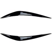 Resim Suofeng Bmw 1 Serisi F20 İçin Parlak Siyah Far Kaplama - Abs Malzeme, Şık Ve Koruyucu 