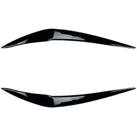 Resim Suofeng Bmw 1 Serisi F20 İçin Parlak Siyah Far Kaplama - Abs Malzeme, Şık Ve Koruyucu 