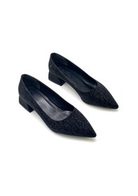 Resim Kindep Biella Kısa Topuklu Kadın Ayakkabı Siyah Siyah 