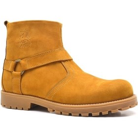 Resim Rakerplus Hakiki Deri Sarı Fermuarlı Kışlık Kız Erkek Çocuk Bot Sarı 