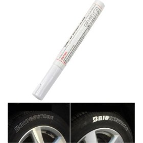 Resim Autowise Oto Araç Lastik Yazma Kalemi Beyaz Lastik Boyama Suya Dayanıklı Lastik Yazı Kalemi 
