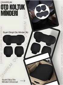 Resim Bmw 4 Serisi F36 Grancoupe 2014 Sonrası Set Koltuk Minderi, Siyah Deri Siyah Dikis 