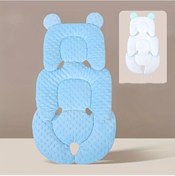 Resim Primepickings 2si1 Tüm Mevsimler Bebek Oturacak Yastığı Seyahat Yükseltici Yumuşak Blue 