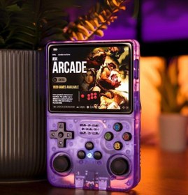 Resim R36S, taşınabilir mini konsol, Linux sistemi, 3,5 inç IPS ekran, Gaming e PS1, PSP, N64, NDS, SuperN, GameB, GBA, NeoG, TF kartı 64 GB + 15000 oyun 