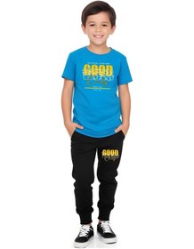 Resim Fyk Kids Erkek Çocuk 3'lü Set Think Yazı Baskılı Yazlık Alt-üst Takım Çok Renkli 