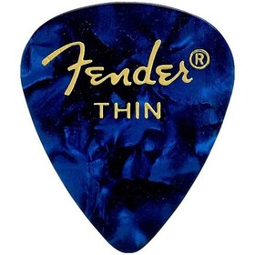 Resim Fender 351 Premium Celluloid Picks Blue Moto - Thin - 1 Adet Pena 