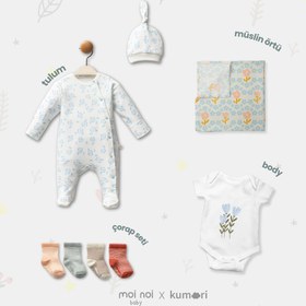 Resim Blue Bloom Bebek Hediye Seti - 3-6 