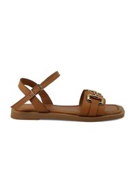 Resim Beety 386 Hakiki Deri Günlük Kadın Sandalet-taba Taba 