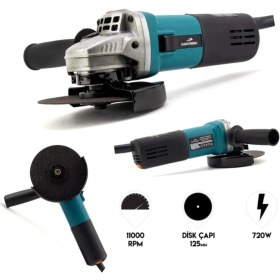 Resim Branzeg 125MM Devirli Avuc Taşlama Spral Spiral 