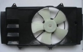 Resim Toyota Yaris 2000 2002 Radyatör Fan Davlumbazı Komple 1.4Cc D-4D (5Kanat) (Siyah) (Tw) 16711-0N011 
