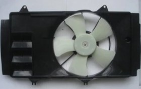 Resim Toyota Yaris 2000 2002 Radyatör Fan Davlumbazı Komple 1.4Cc D-4D (5Kanat) (Siyah) (Tw) 16711-0N011 