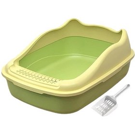 Resim Homyl Küçük Evcil Hayvanlar Için Kedi Kumu Kutusu Yeşil 