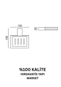 Resim Çelik Banyo Paslanmaz Pirinç Titanik Montajlı Sabunluk 