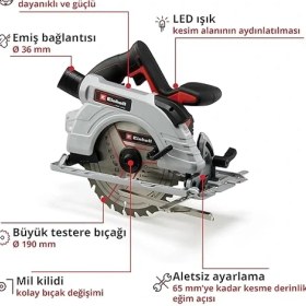 Resim Lidyahan Store Professional Akülü Daire Testere Tp-Cs 18/190 Li Bl-Solo Power X-Change (18 V, Ø190 mm Testere Bıçağı, Kömürsüz, 65 mm Kesim Derinliği, Aletsiz Ayar, Akü Dahil Değildir) - 4331210 