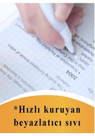 Resim Kalem Daksil 2 Adet Noki Sıvı Düzeltme Kalemi Tükenmez Kalem Pilot Kalem Mürekkep Kapatıcı Kalem Silici Örtücü 