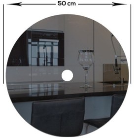 Resim Ayna Avize Göbeği | Füme Ayna | Çap50Cm Füme 