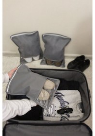 Resim Adarya Home Ayakkabı Saklama Çantası Pencereli Ayakkabı Torbası - Fermuarlı 