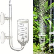 Resim Cam CO2 Reaktörü, 3 Spiralli Cam Difüzör, Akvaryum Bitkileri için Uygun, 56.78-757 L/60-757 Litre Tanklar İçin, Akvaryum Hava Pompası Aksesuarları 